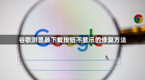谷歌浏览器下载按钮不显示的修复方法1
