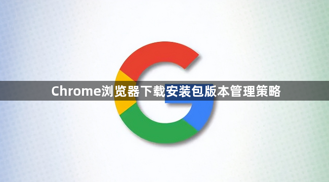 Chrome浏览器下载安装包版本管理策略1