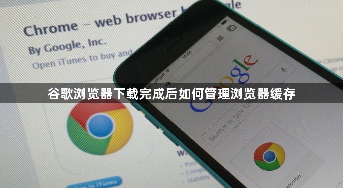 谷歌浏览器下载完成后如何管理浏览器缓存1