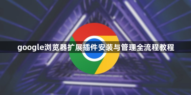google浏览器扩展插件安装与管理全流程教程1