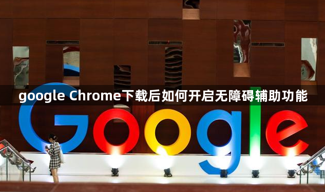 google Chrome下载后如何开启无障碍辅助功能1