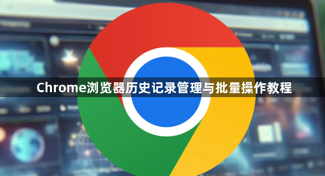 Chrome浏览器历史记录管理与批量操作教程1