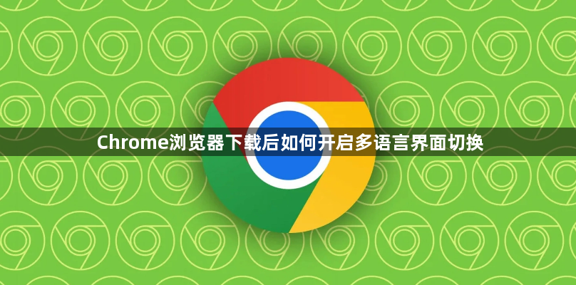 Chrome浏览器下载后如何开启多语言界面切换1