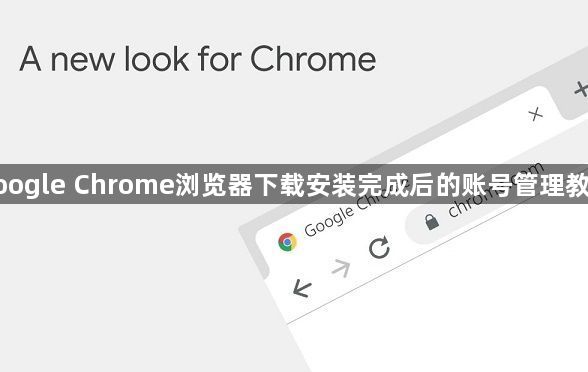 google Chrome浏览器下载安装完成后的账号管理教程1