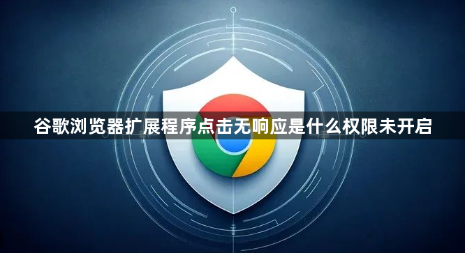 谷歌浏览器扩展程序点击无响应是什么权限未开启1