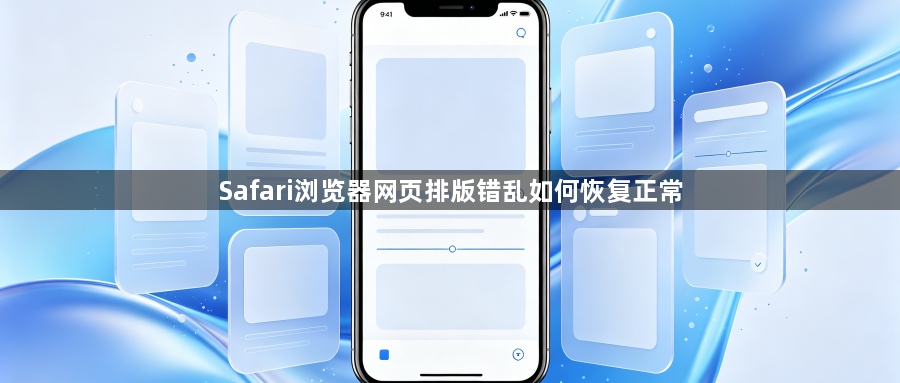 Safari浏览器网页排版错乱如何恢复正常1