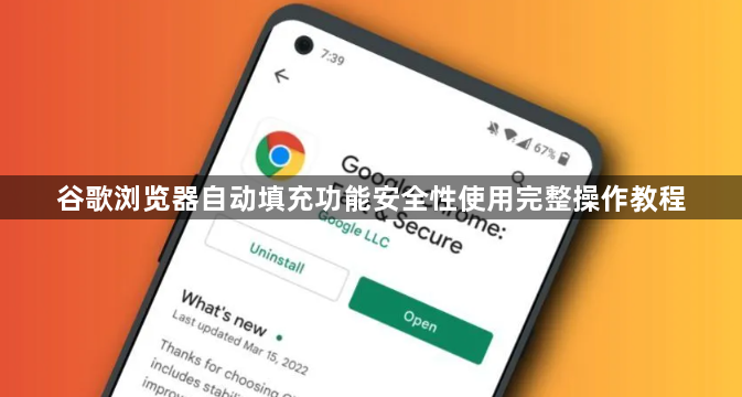 谷歌浏览器自动填充功能安全性使用完整操作教程1