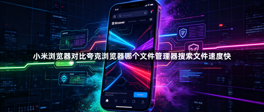 小米浏览器对比夸克浏览器哪个文件管理器搜索文件速度快1