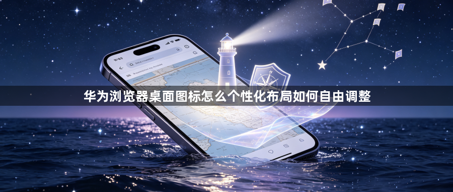 华为浏览器桌面图标怎么个性化布局如何自由调整1