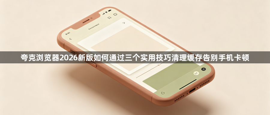 夸克浏览器2026新版如何通过三个实用技巧清理缓存告别手机卡顿1