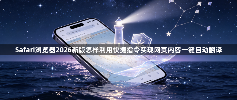Safari浏览器2026新版怎样利用快捷指令实现网页内容一键自动翻译1
