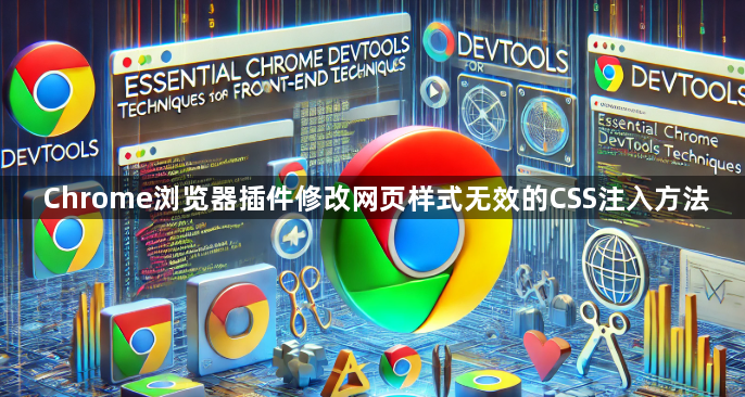 Chrome浏览器插件修改网页样式无效的CSS注入方法1