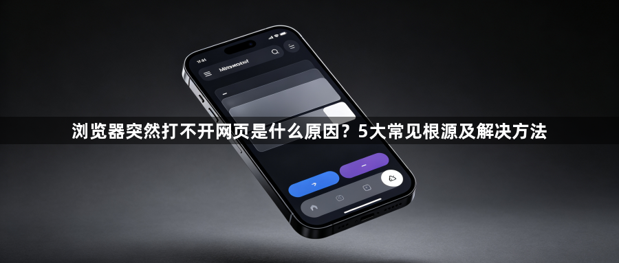 浏览器突然打不开网页是什么原因？5大常见根源及解决方法1
