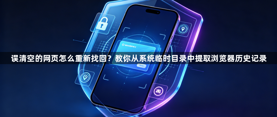 误清空的网页怎么重新找回？教你从系统临时目录中提取浏览器历史记录1