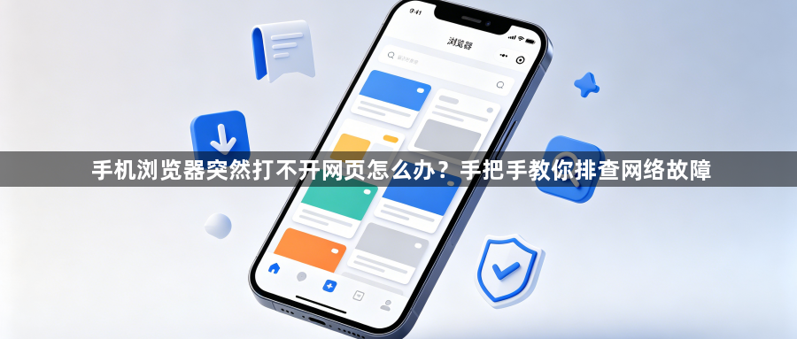 手机浏览器突然打不开网页怎么办？手把手教你排查网络故障1