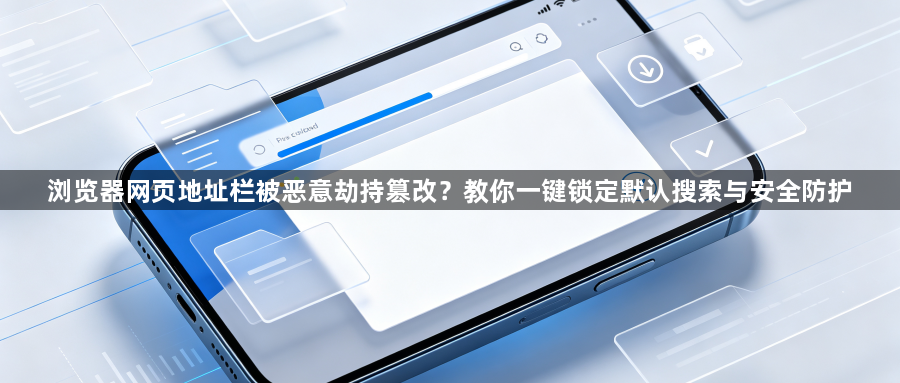浏览器网页地址栏被恶意劫持篡改?教你一键锁定默认搜索与安全防护1