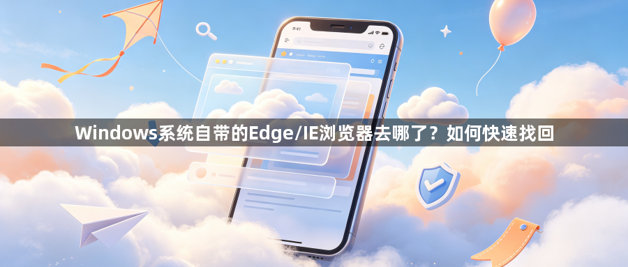 Windows系统自带的Edge/IE浏览器去哪了？如何快速找回1