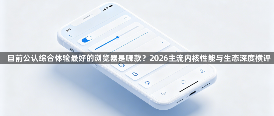 目前公认综合体验最好的浏览器是哪款？2026主流内核性能与生态深度横评1