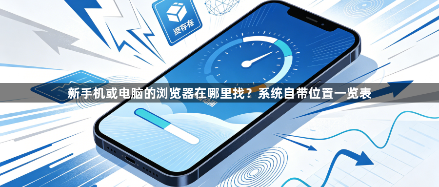 新手机或电脑的浏览器在哪里找？系统自带位置一览表1