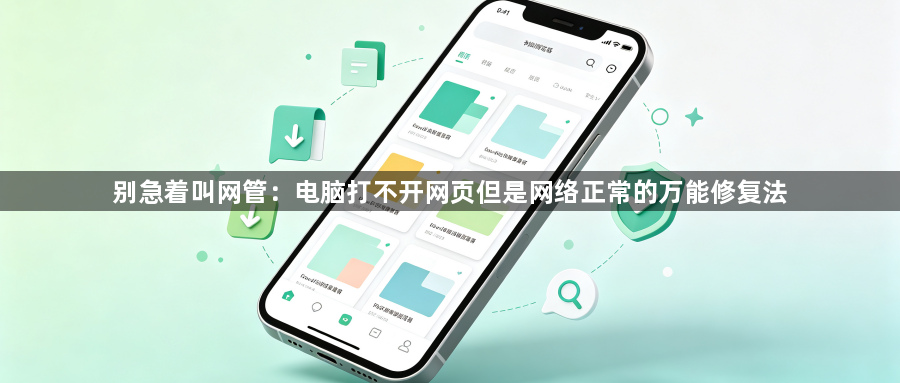 别急着叫网管：电脑打不开网页但是网络正常的万能修复法1