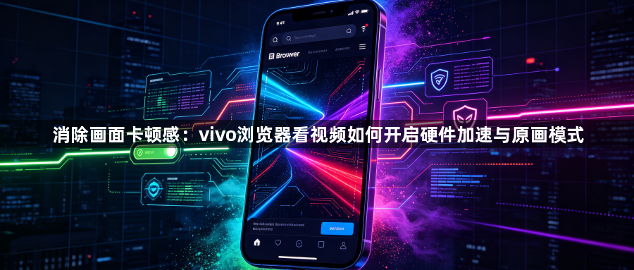 消除画面卡顿感：vivo浏览器看视频如何开启硬件加速与原画模式1