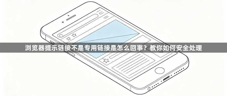 浏览器提示链接不是专用链接是怎么回事？教你如何安全处理1