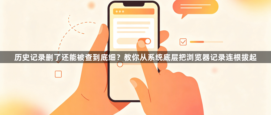 历史记录删了还能被查到底细?教你从系统底层把浏览器记录连根拔起1