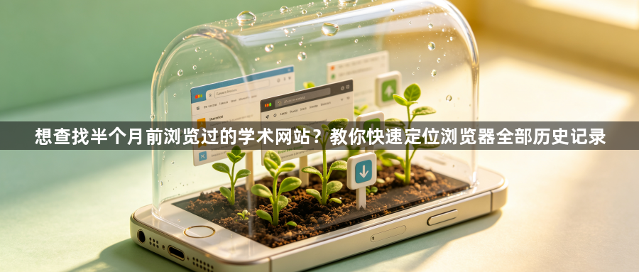 想查找半个月前浏览过的学术网站？教你快速定位浏览器全部历史记录1