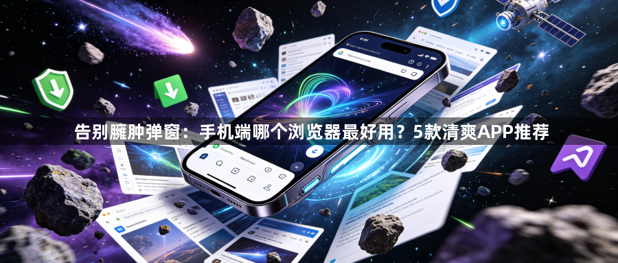 告别臃肿弹窗：手机端哪个浏览器最好用？5款清爽APP推荐1