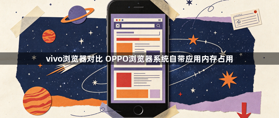 vivo浏览器对比 OPPO浏览器系统自带应用内存占用1
