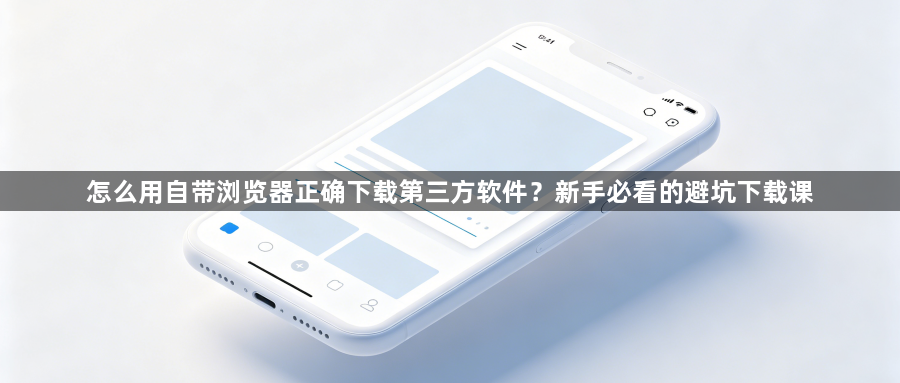 怎么用自带浏览器正确下载第三方软件？新手必看的避坑下载课1