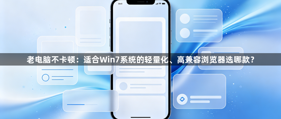 老电脑不卡顿：适合Win7系统的轻量化、高兼容浏览器选哪款？1